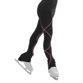 Fleece Spirale Hose Sporthose Leggings Strumpfhose Color : Purple, Size : 140cm Eiskunstlauf Hosen für Kinder Mädchen QWA Damen Eiskunstlauf Hose 