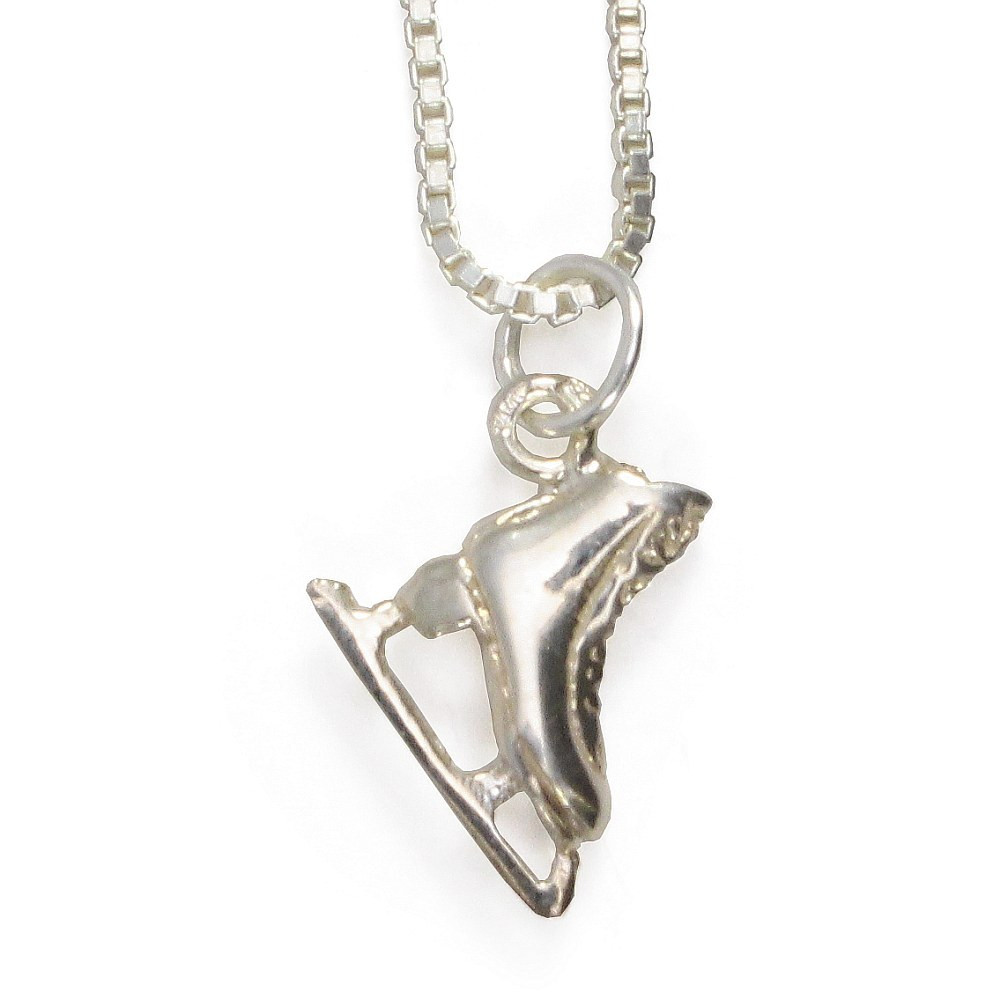 Catherine Fabre 2961 Silver Necklace with Figure Skates