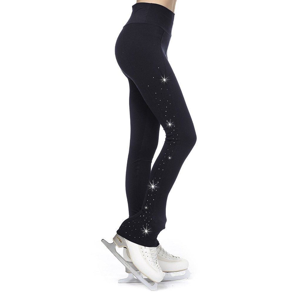 Sagester 470 Figure Skating Training Pants with Crystals, black