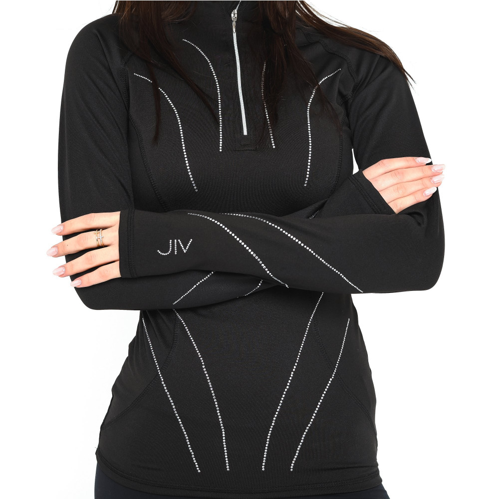 JIV „Shine“ Eiskunstlauf-Shirt, schwarz